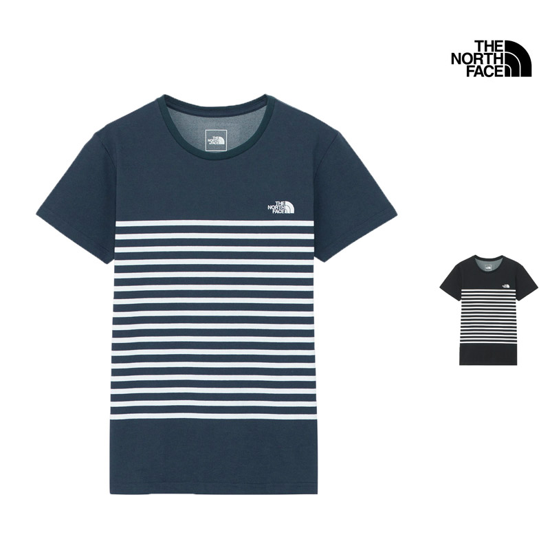 【P5倍 4/30まで】 セール SALE ザ・ノース・フェイス THE NORTH FACE NTW32406 ショートスリーブ パネル ボーダー ティー S/S PANEL BORDER TEE Tシャツ トップス レディース