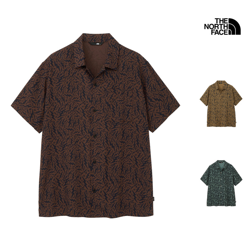 【P5倍 4/30まで】 セール SALE ザ・ノース・フェイス THE NORTH FACE NR22610 レイジ― ライトニング シャツ LAZY LIGHTNING SHIRT メンズ 男性 シャツ トップス アウトドア 登山 クライミング スポーツ 普段使い 半袖 総柄 開襟 ゆったり 動きやすい 26ss 春夏新作