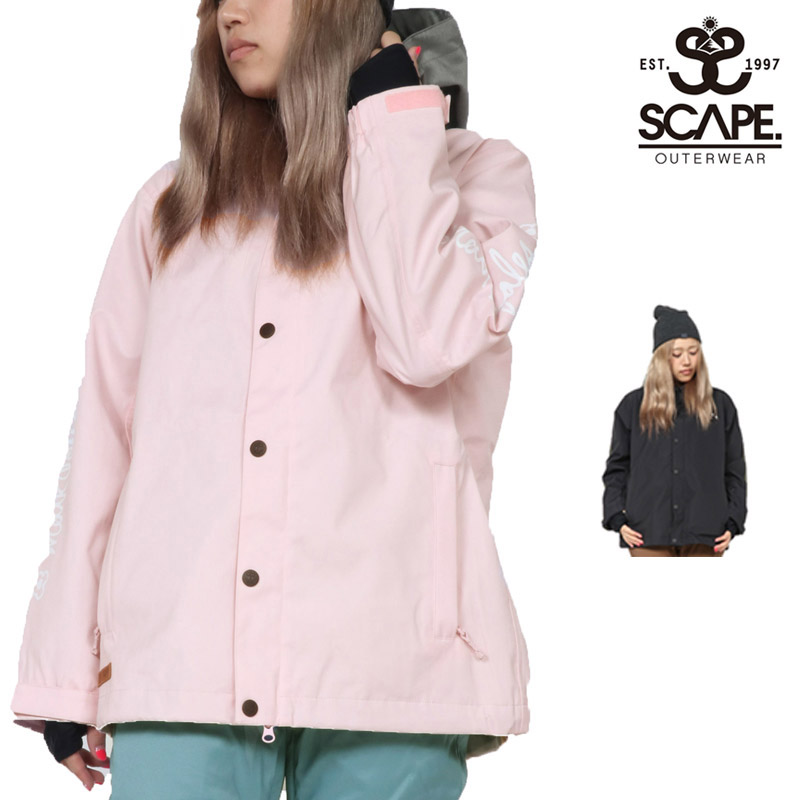 【P5倍 4/12まで】 セール SALE SCAPE エスケープ ウィメンズ コーチ ジャケット WOMEN'S COACH JACKET ウェア スノボ 711-183 レディース
