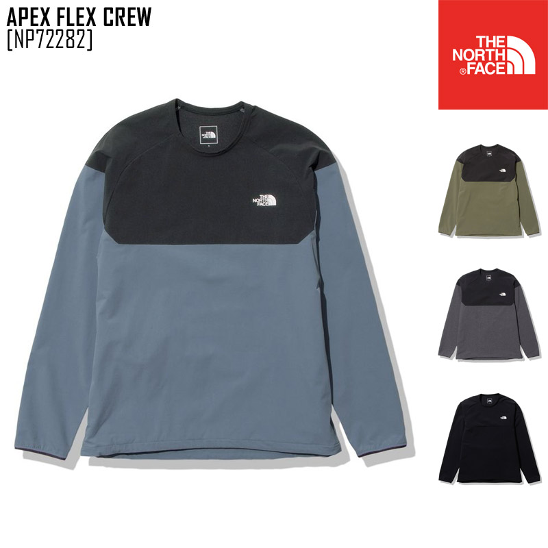 22-23 秋冬 新作 ノースフェイス THE NORTH FACE エイペックス フレックス クルー APEX FLEX CREW ウェア ピステ  NP72282 メンズ 女性に人気！