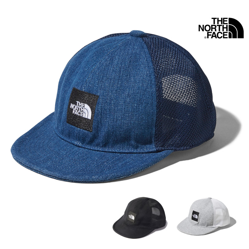 【P10倍】 2023 春夏 新作 ノースフェイス THE NORTH FACE キッズ スクエア ロゴ メッシュ キャップ KIDS  SQUARE LOGO MESH CAP 帽子 キャップ NNJ02001 キッズ North feel