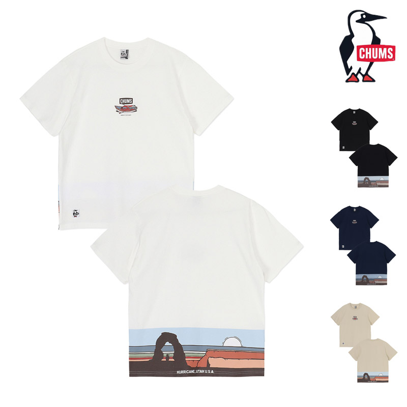 CHUMS チャムス UTAH LANDSCAPES T-SHIRT ユタ ランドスケープス Tシャツ CH11-2520 CH01-2520 / 返品・交換不可 CHUMS チャムス UTAH LANDSCAPES T-SHIRT ユタ ランドスケープス