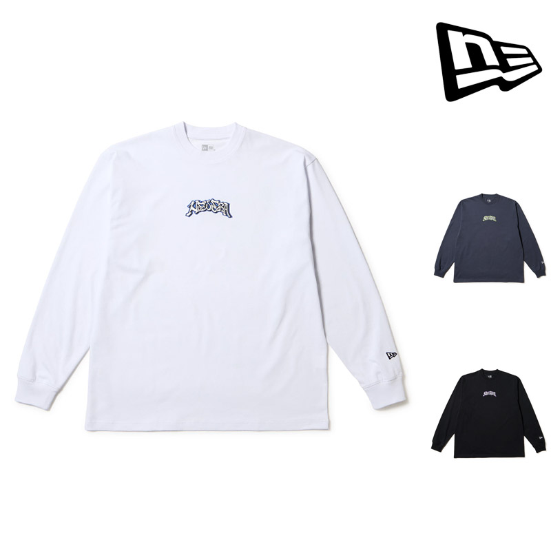 【P5倍 4/30まで】 セール SALE ニューエラ NEW ERA ロングスリーブ オーバーサイズ コットン ティー スローアップ ロゴ L/S OVERSIZED COTTON TEE SLOWUP LOGO ロンT トップス 1468269 メンズ レディース