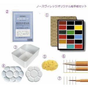 吉祥顔彩18色入り口・入口絵手紙書き割り ノースヴィレッジオリジナル