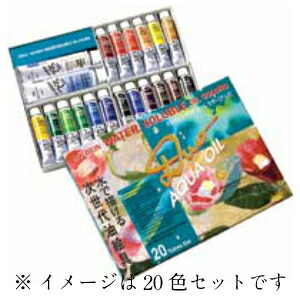 アクアオイルカラー【デュオ】　20本セット(6号18色+10号ホワイト,メディウム)　ホルベイン｜趣味と画材のノースヴィレッジ