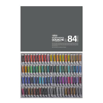 ホルベイン 混濁水彩画えの具 84色書き割り