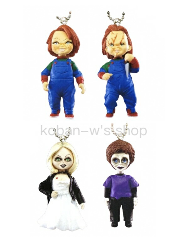 チャッキーフィギュア4点セット＆ガチャ4点＆キューピーコラボストラップ チャッキーフィギュア4点セット＆ガチャ4点＆キューピーコラボ