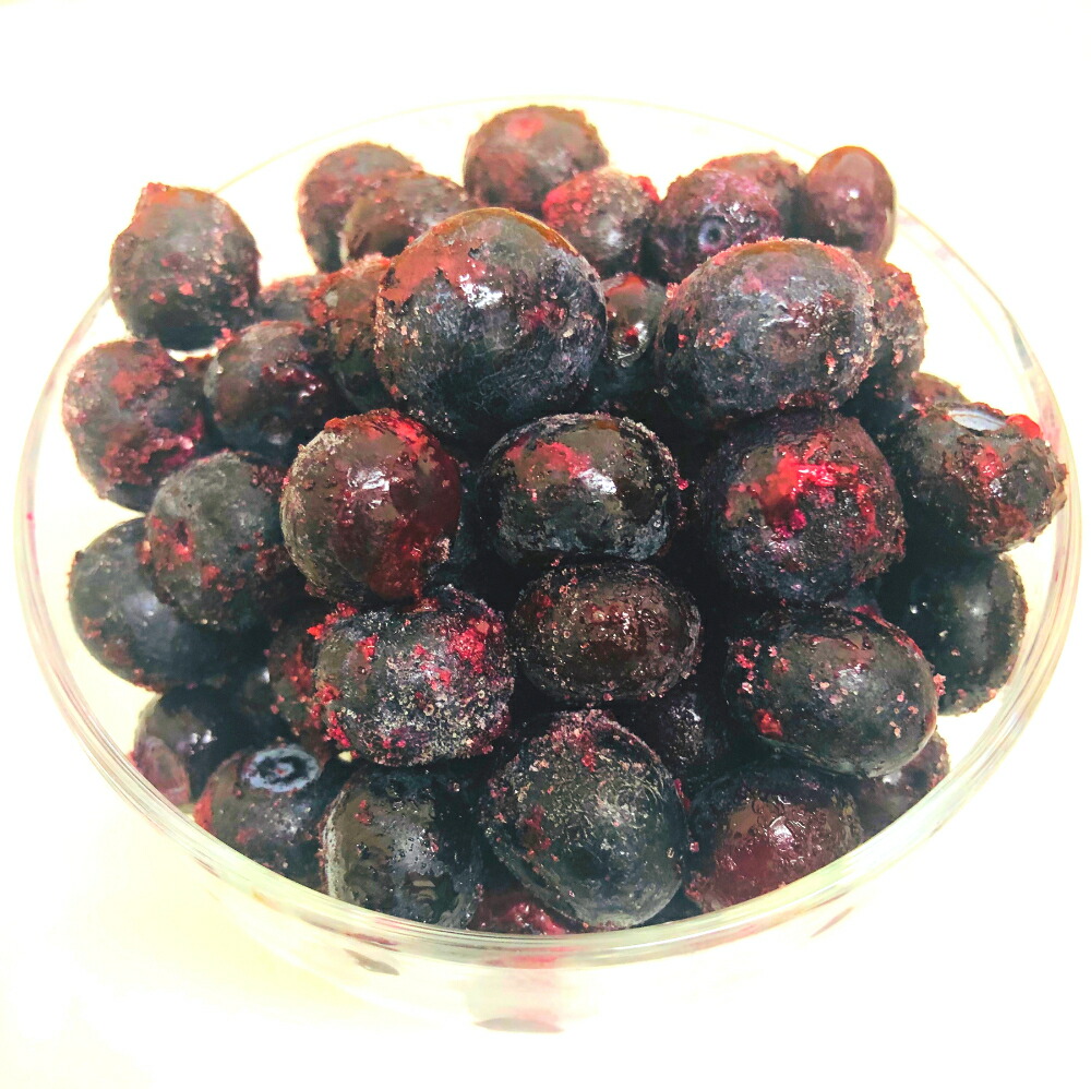 【KIMONO FRUITS】冷凍ブルーベリー１０ｋｇ(1000g×10）カナダ産<br>　栄養価の高いブルーベリーは、ポリフェノールやアントシアニンがいっぱい。
