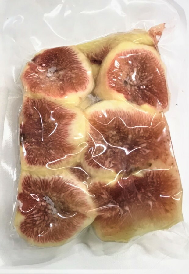 【KIMONO FRUITS】国産冷凍いちじく（皮むき）4000ｇ（1000ｇ×4）<br>徳島または和歌山、兵庫産　完熟いちじくの皮をむき、カットしています。