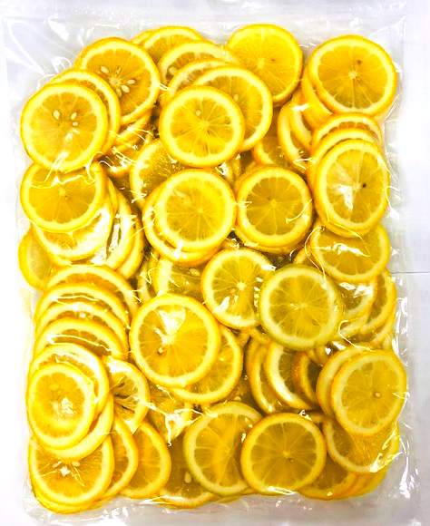 【KIMONO FRUITS】冷凍瀬戸内レモンスライス　3ｋｇ（1000ｇ×3）<br>冷凍レモンスライス（国産）国産冷凍スライスレモン　ノーワックス品