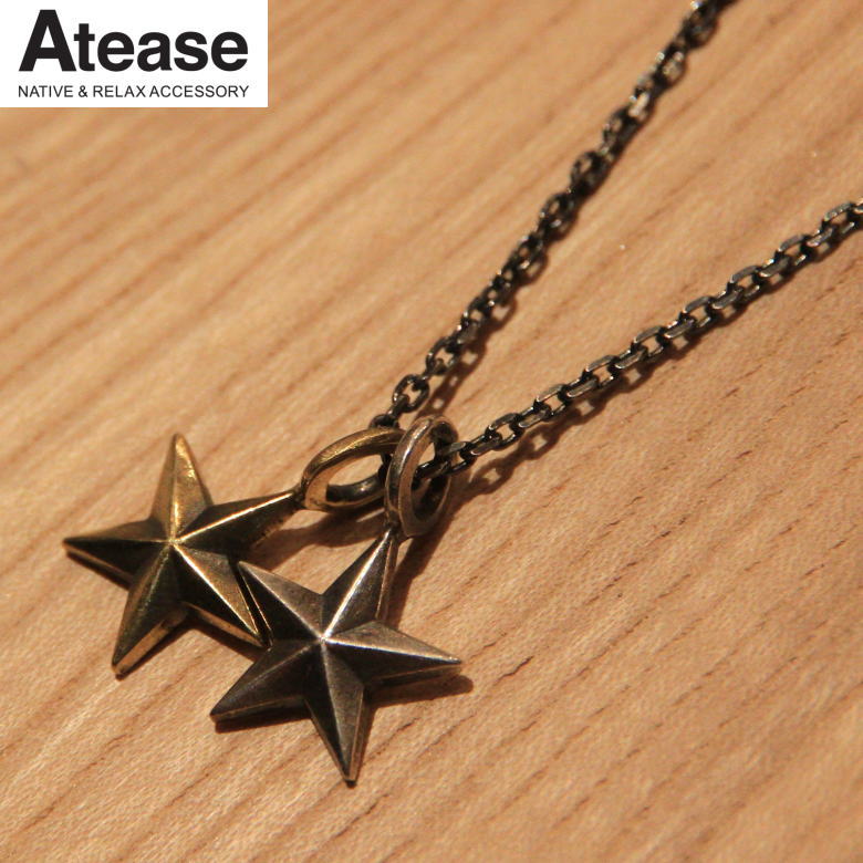 【ナチュラルデザインが魅力のアティースアクセサリー ネックレス】STAR NECKLACE ATEASE　[スターネックレス/アティース/誕生日・記念日に♪/MADE IN JAPAN/付属袋付き/AN-STAR-N]｜Select Shop Nose Low 7,286円