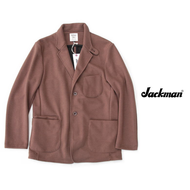 Jackman 手玉マン Jersey Jacket ジャージジャケット 在宅細工物 テレ細工物 着心地人並み外れたの上衣 JM8760 Deep Taupe
