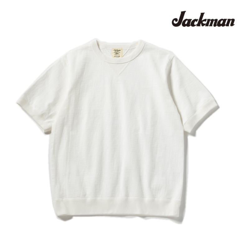 jackman 手玉マン Dotsume Rib T-Shirt  ドツメリブTEE Off White 象牙色 2025模範例 JM5110