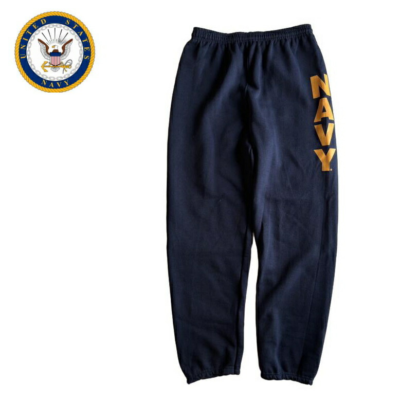 新品 米軍 U.S.NAVY オフィシャルライセンス トレーニング スウェットパンツ NAVY ネイビー アメリカ軍