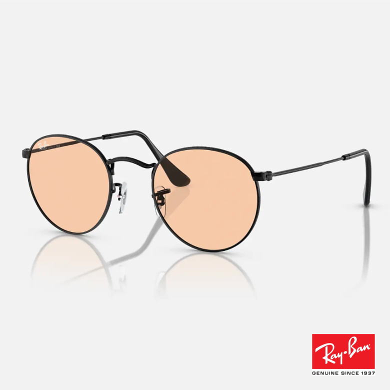 Ray-Ban ブラウンラウンドサングラス Ray-Ban ラウンドサングラス ブラウンレンズ