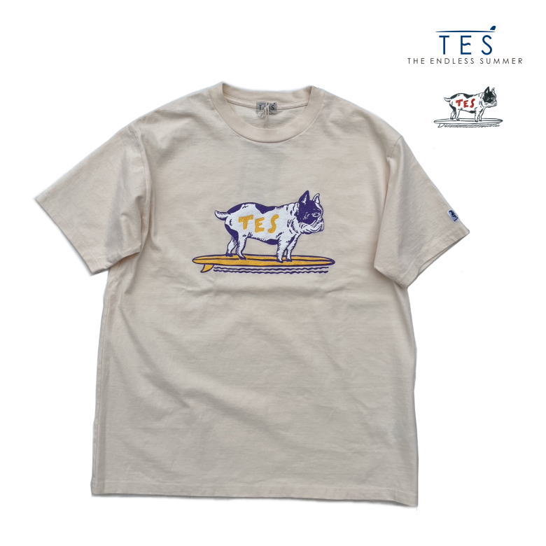 TES テス TES BASKET BALL PT T-SHIRT / Tシャツ バスケットボールプリント　Tシャツ　25574310 IVORY アイボリー