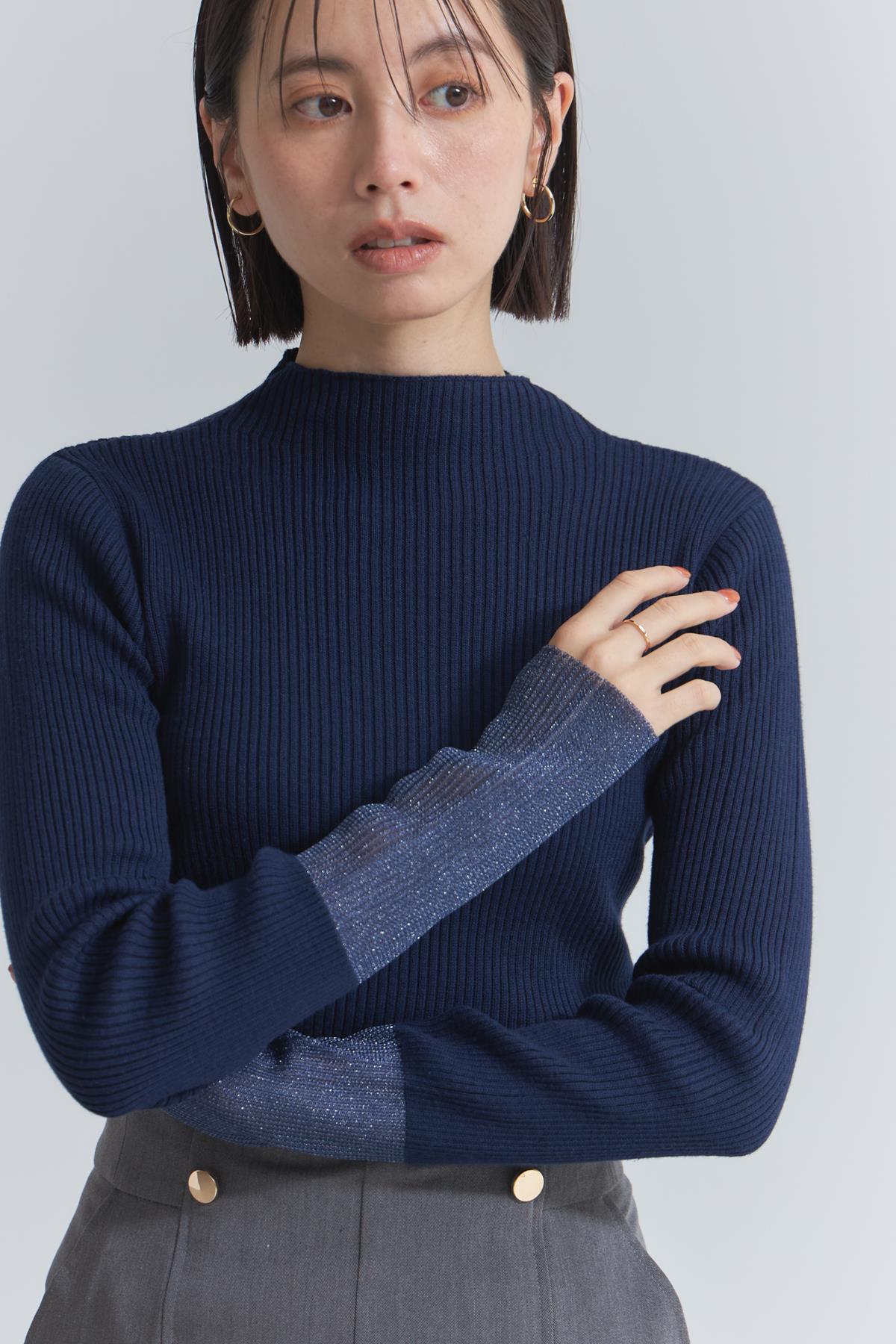 ユナイテッドアローズ ペプラム フリルスリーブ ジャカード ニットベスト UNITED ARROWS（ユナイテッドアローズ）の「ペプラム フリルスリーブ