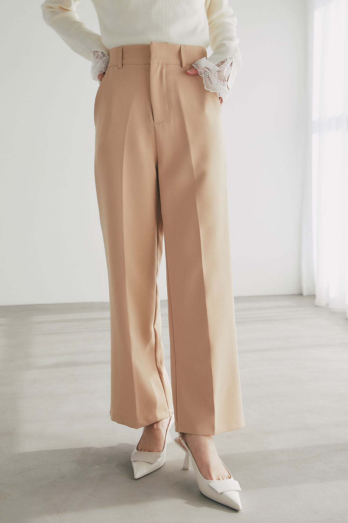 アダールページ 楽天市場】7月30日 午前10:00 再販センタープレスストレートパンツ