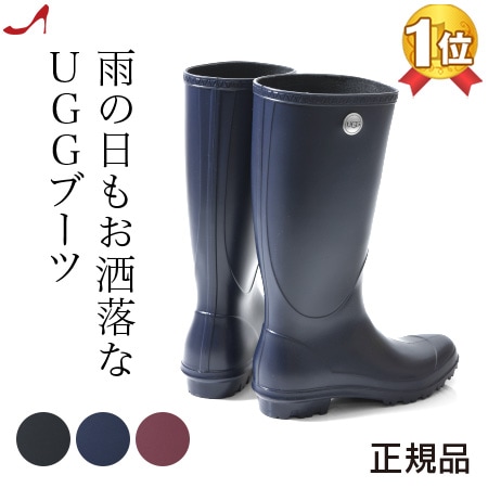 楽天市場 Ugg レインブーツ ショート アグ ミドルブーツ 正規品 レディース ラバーブーツ 黒 ブラック ネイビー ボルドー 大きいサイズ 26cm イタリア靴セレクトノットジュリア