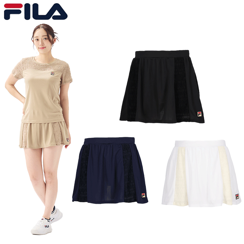 新品タグ付き☆FILA ネイビーL星★アップリケテニススコート 新品タグ付き☆FILA ネイビーL星☆アップリケテニススコート