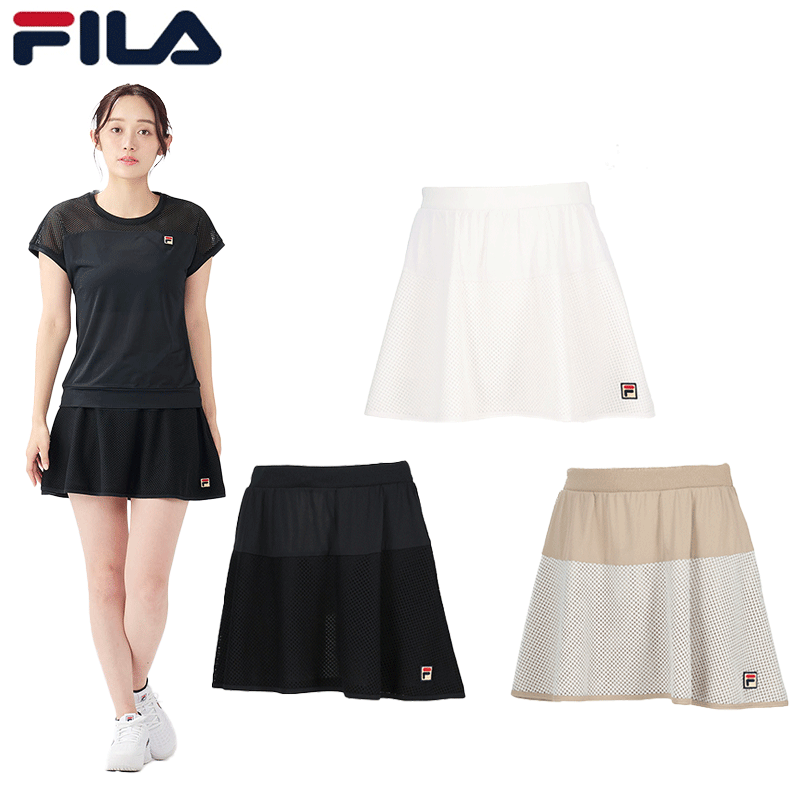 2025年春夏モデル FILA テニスウェア レディス スコート EL0051 FILA フィラ テニスウェア レディース スコート EL0051 2025SS