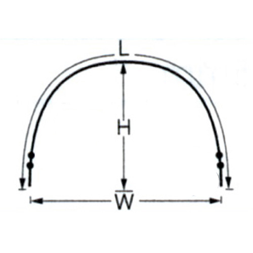 楽天市場】タキロン トンネル支柱 7B-7 口径11mm×高さ80cm×幅90cm×長さ