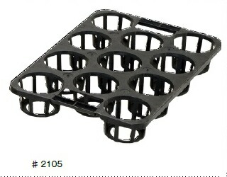 エントリーでポイント7倍 穴トレー　4寸　11穴 ＃2105　40枚入り