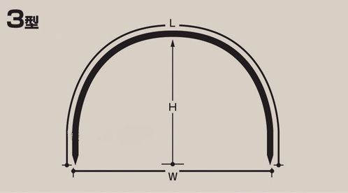 楽天市場】セキスイ トンネル支柱 3型 口径11mm×高さ80cm×幅90cm×長さ