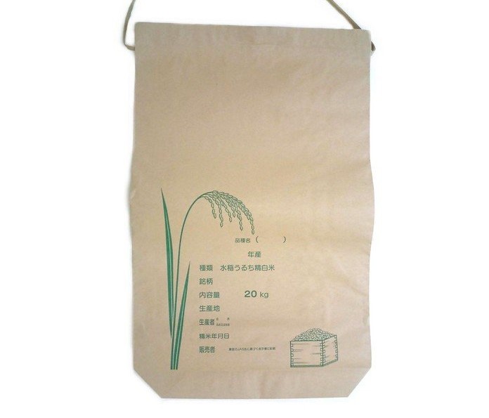 楽天市場】米用紙袋紐付30kg用 100枚(園芸用品 農業資材 家庭菜園 農業