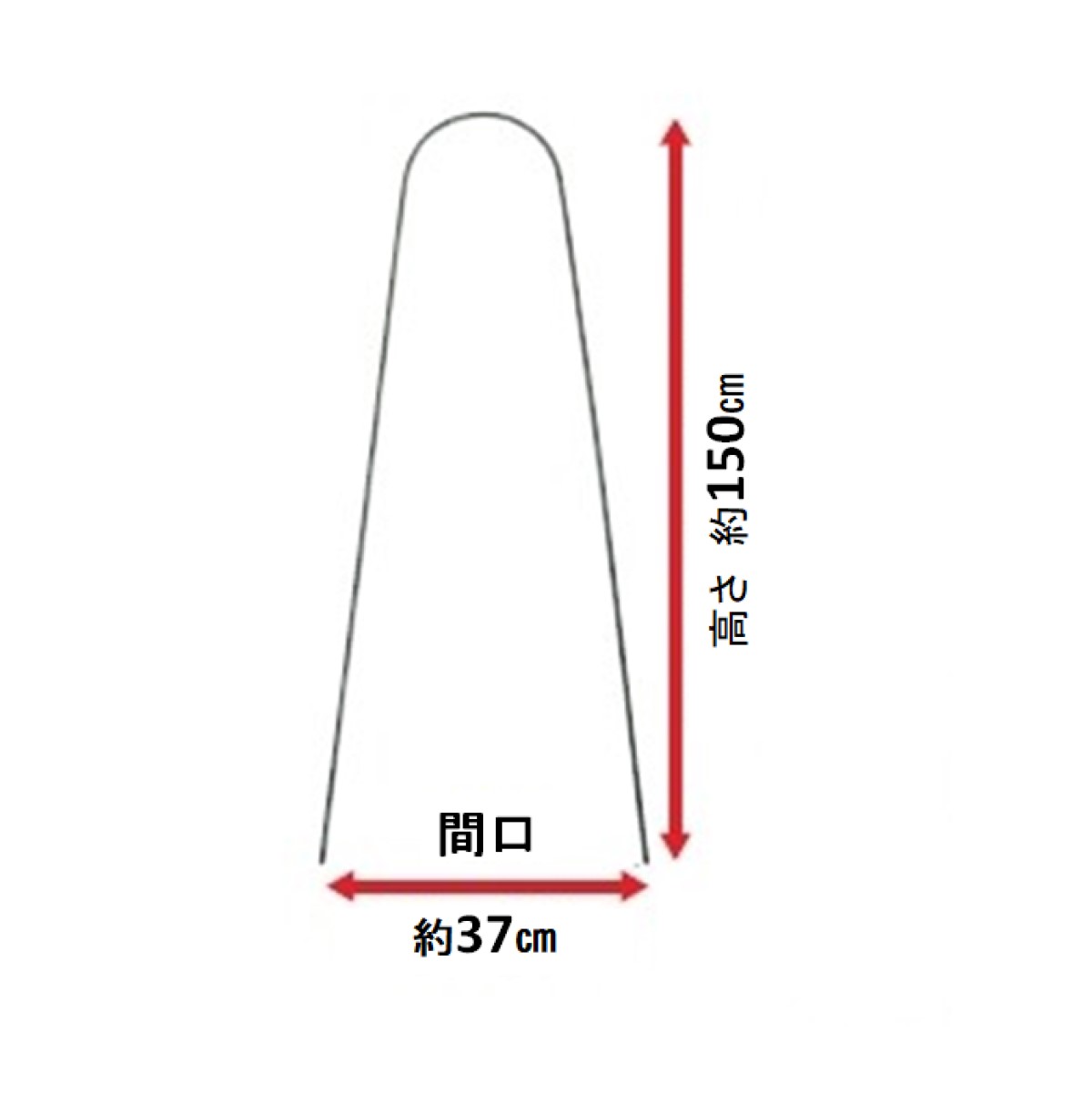 楽天市場】アーチ支柱 径16mm 間口42cm 高さ180cm 10本セット ( 道具