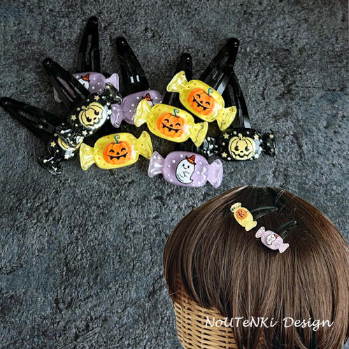 楽天市場】ハロウィンパーツパッチンピン(1つ) Halloween ハローウィン