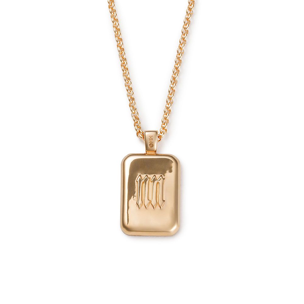 10 Off Nil Due Nil Un Tokyo スクエアネックレス Initial Square Necklace Gold 超歓迎された Vetbeirao Pt