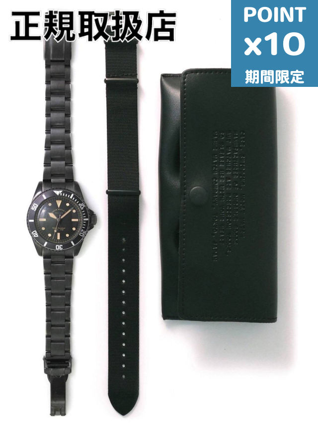 期間限定P10倍【VAGUE WATCH CO. / ヴァーグウォッチカンパニー】 BLKSUB (ブラックサブ)ステンレスベルト