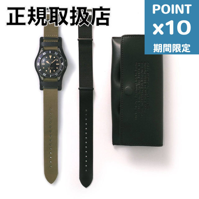 期間限定P10倍【VAGUE WATCH CO. / ヴァーグウォッチカンパニー】 BLKSUB - GUIDI MILITARY BASE - Black｜nouvelle