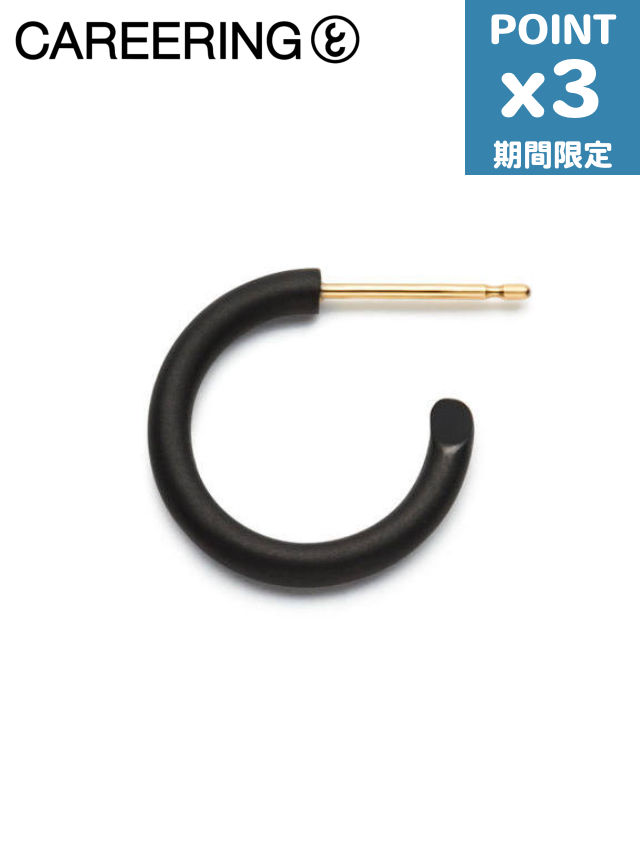 継続期間押さえるP3倍【CAREERING / 履歴輪っか】 【両耳用】 プラシーボピアス  - PLACEBO 301 matte(BK)