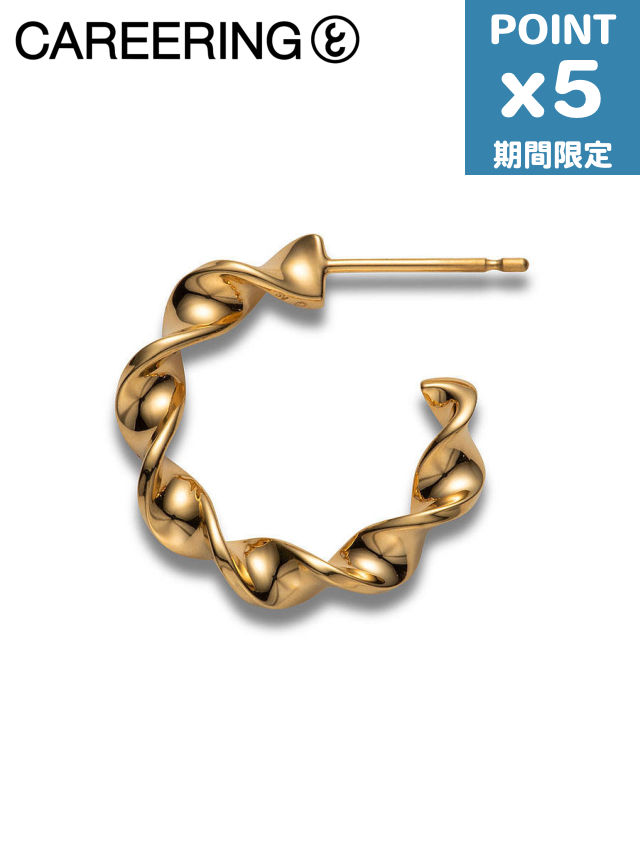 701 ゴールド 4×23mm 両耳　18金　ピアス　ワコマリア　キャリアリング 701 ゴールド 4×23mm 両耳 18金 ピアス ワコマリア キャリア