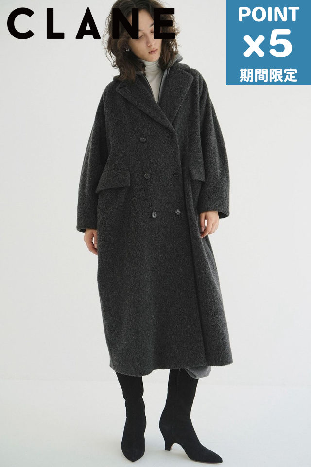 楽天市場】期間限定P5倍【CLANE / クラネ】 ダブルウール ロングコート