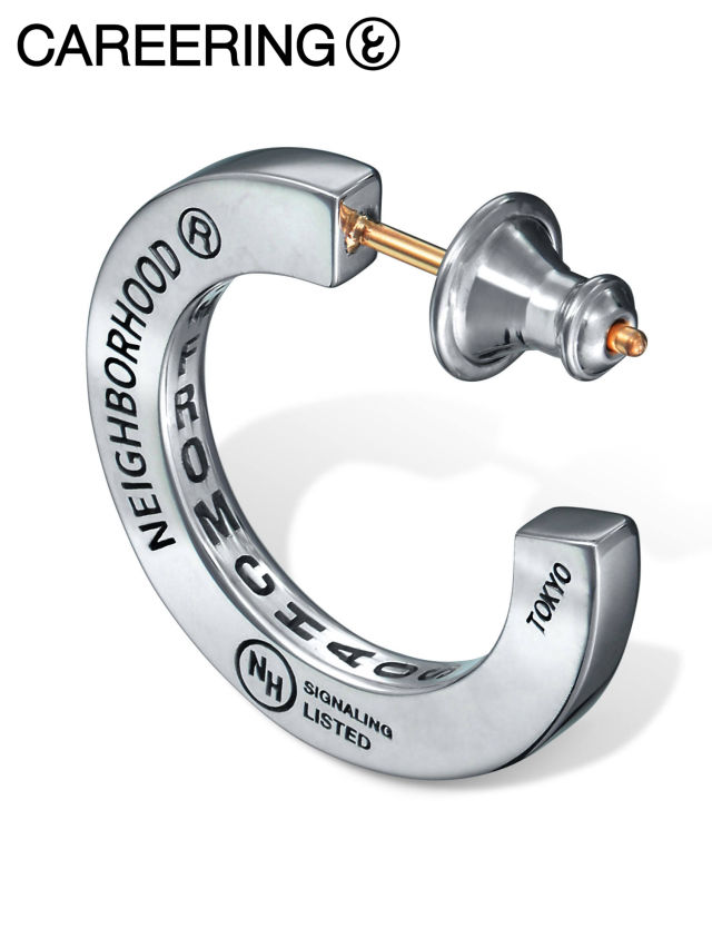 ガールズドントクライ× キャリアリング ロゴピアス ゴールド 片耳用 キャリアリング×ガールズ ドント クライ新作、初の両耳用ピアス