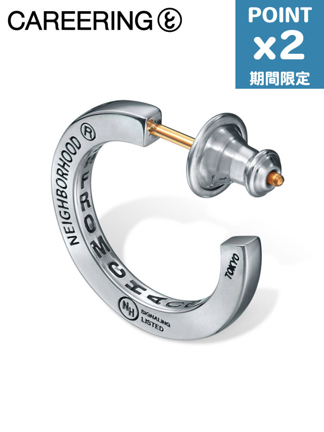 12サイズ同　21mm フープピアス　シルバー925 ワコマリア　キャリアリング 12サイズ 21mm フープピアス シルバー925 ワコマリア キャリア