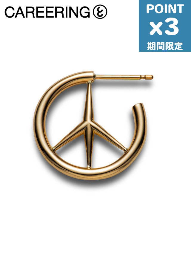 継続期間制限事項P3倍【CAREERING / 球歴輪っか】 【片耳用】 ピアス - MIDNIGHTCOWBOY 21(YG) ピアス-メンズジュエリー・アクセサリー