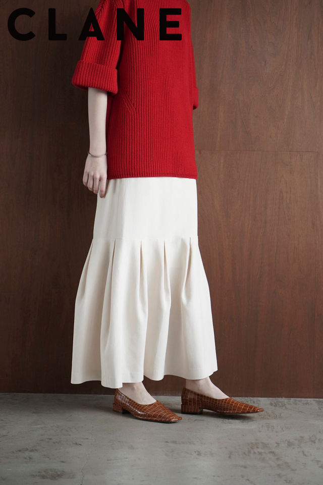 amerivintage RANDOM TUCK HEM SKIRT www.distribella.com