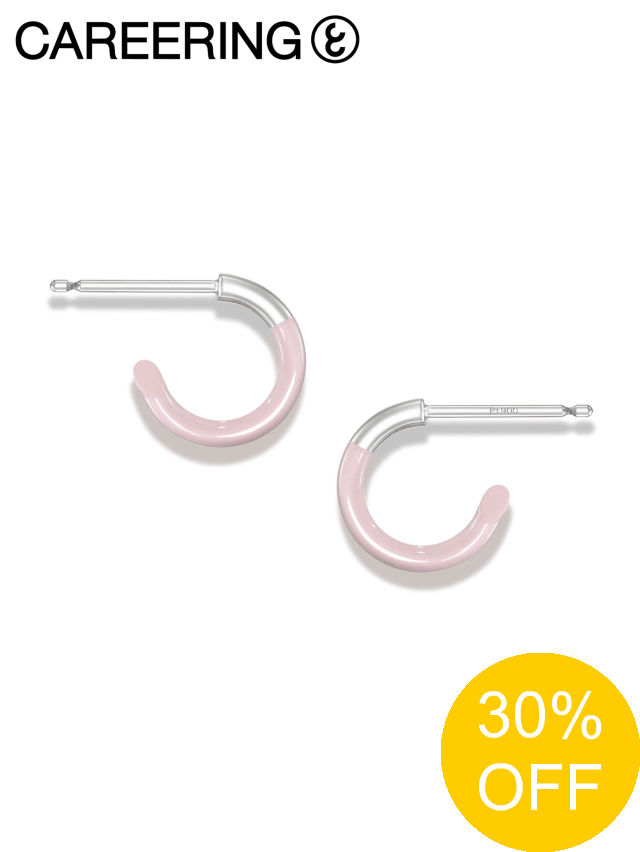 【SALE】【CAREERING / 履歴輪っか】 【両耳用】  プラシーボ ピアス - PLACEBO COLOUR 101 - PINK