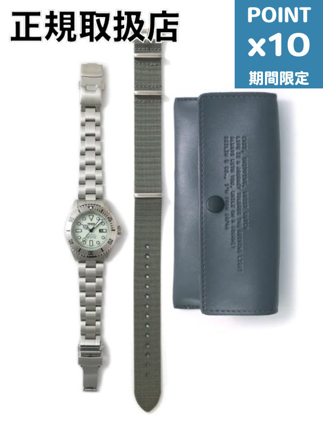 継続期間制限事項P10倍【VAGUE WATCH CO. / ヴァーグウォッチカンパニー】 Diver\u0027s Son II- Stainless steel  - 石英式ウオッチ ステンレス鋼三尺帯