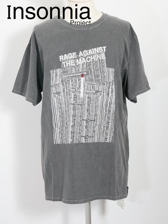 【Insonnia Projects / インソニアプロジェクト】 RATM コラボTシャツ - RATM L/S DEMO TAPE DECEMBER 1991 - BLACK