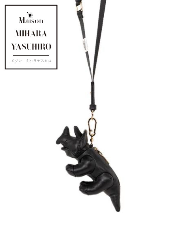【Maison MIHARA YASUHIRO / メゾン ミハラヤスヒロ】 トリケラトプス ドール ミニバッグ - DOLLS TRICERA MINI BAG - BLACK