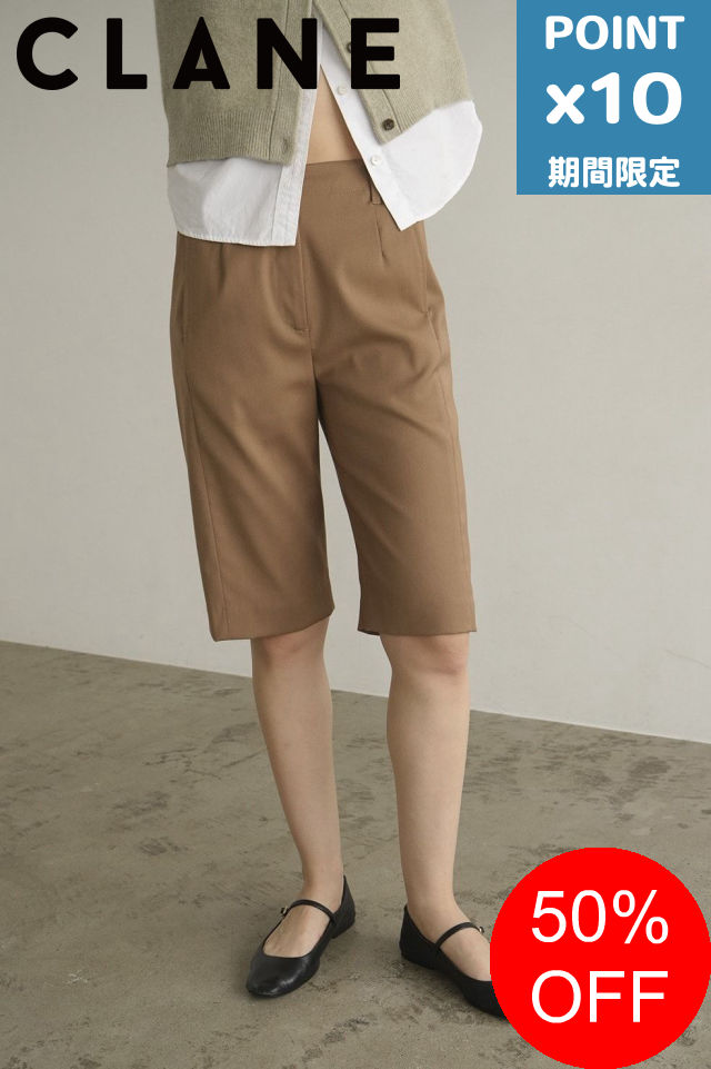 楽天市場】[SALE]CLANE : [レディース]STITCH BELT HALF PANTS