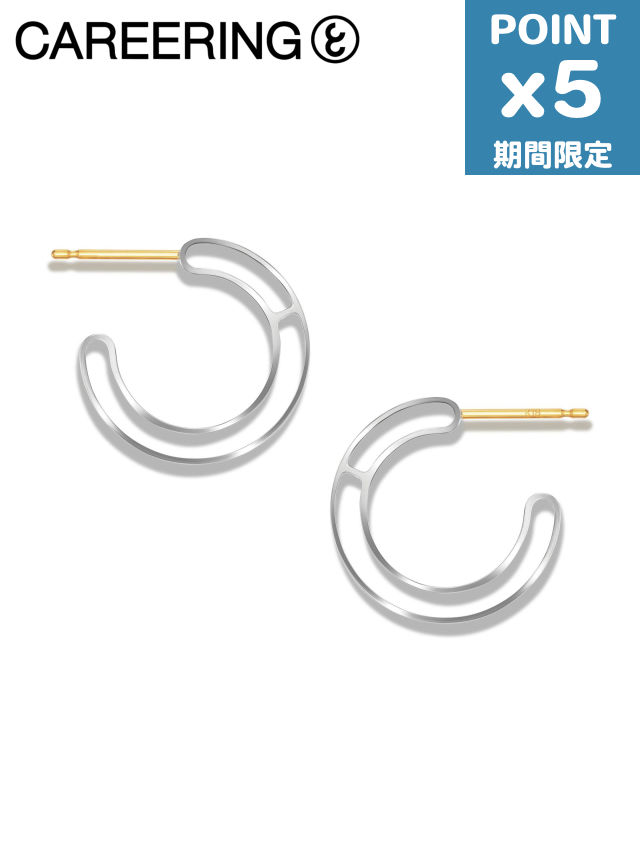 アクセサリー CAREERING TRIANGLE 301 WHITE 楽天市場】期間限定P5倍【CAREERING / キャリアリング】 【両耳