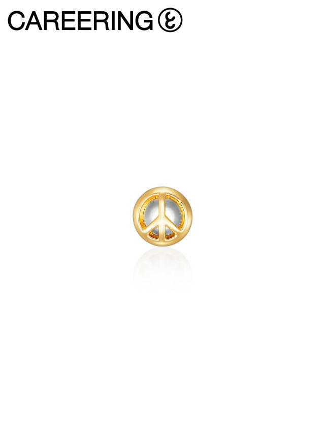 ガールズドントクライ× キャリアリング ロゴピアス ゴールド 片耳用 キャリアリング×ガールズ ドント クライ新作、初の両耳用ピアス