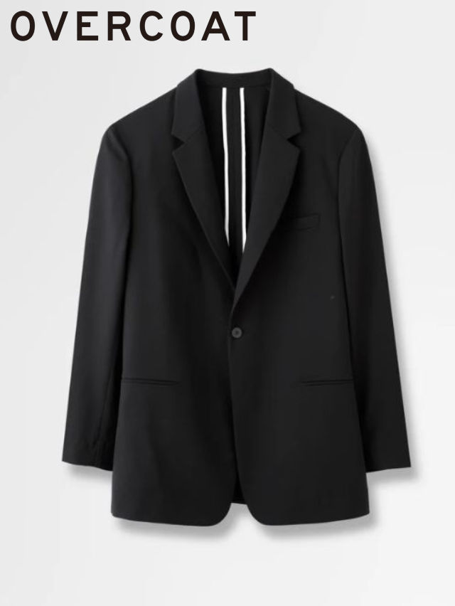 【OVERCOAT / オーバーコート】 シングルテーラードジャケット - rayon tricotine single breasted jacket
