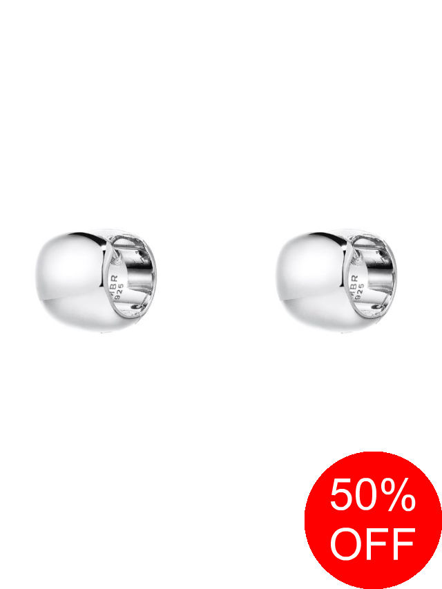 【SALE】【NUMBERING / ナンバリング】 【両耳用】 ラージボリューム ワン タッチ ピアス - Volume One Touch Earrings SILVER【韓国・ジュエリー】
